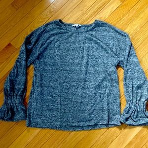 Super soft shirt with bell sleeves